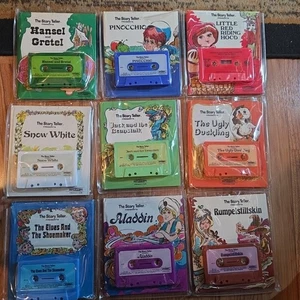 Story Teller Book & Cassette Tape Lot (9) 1973 1975 Aladdin Snow White Little Re - Picture 1 of 10