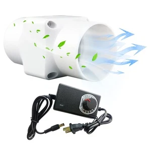 2 Inch Inline Duct Fan with Variable Speed Controller 12v 6w Ventilation Exha... - Bild 1 von 7