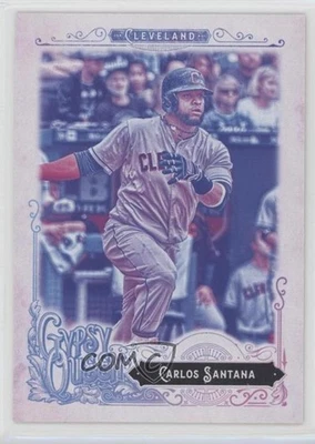 2017 Topps Gypsy Queen Missing Black Plate Carlos Santana #293 - Image 1 of 2