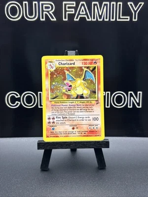 Charizard 4/130 Holo Rare Base Set 2 Pokemon Card WOTC - Image 1 of 4