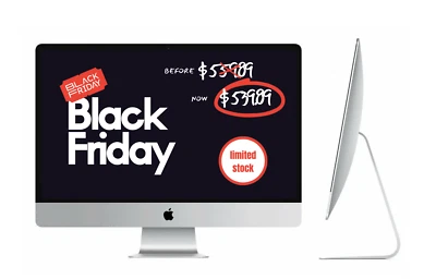 Black Friday Deal! Apple iMac 21.5" Retina 4K i5 3.06GHz 16GB 256GB SSD - Image 1 of 4