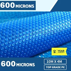600 Micron 10M x 4M Swimming Pool Cover Blanket Solar Outdoor 3 year warranty - Picture 1 of 7