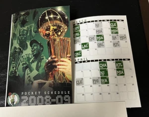 BOSTON CELTICS 2008 POCKET SPIELPLAN RAY ALLEN PIERCE GARNETT Reprint LESEN +Bonus - Bild 1 von 3
