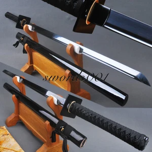 41" Cool Black Full Tang Samurai Katana Japanese Ninja Sword With Sheath Sharp - Picture 1 of 16