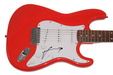 JARED LETO SIGNED AUTOGRAPH RED FENDER ELECTRIC GUITAR FIGHT CLUB MORBIUS JSA
