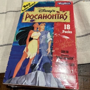 1995 Sky Box Disney Pocahontas Trading Card Box Factory 18 Sealed Packs - Bild 1 von 2