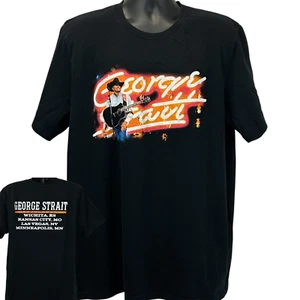George Strait 2020 Tour T-Shirt Herren 2XL XXL Schwarz Country Western Musik Konzert - Bild 1 von 6