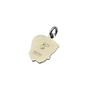 Charm Vintage Forstner Sterling Boy Silhouette Iniziale C Charm - Foto 1 di 3