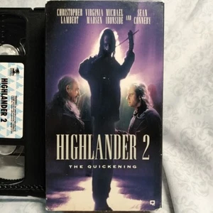 Highlander 2: The Quickening (VHS, 1997) Vintage Movie Film Man Cave Classic - Picture 1 of 3