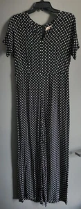 GB Girls Black & White Dress Romper Size 16 Flare Legs Short Sleeve - Picture 1 of 6