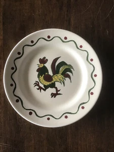 VTG Metlox Poppytrail Rooster California Provincial Salad-Bread Plate 7.5" - Picture 1 of 4