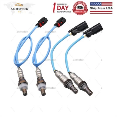 Sensor de oxígeno O2 delantero + trasero 4 piezas para Ford Explorer Taurus 2014-15 3,5 L no turbo Foto 1 de 4