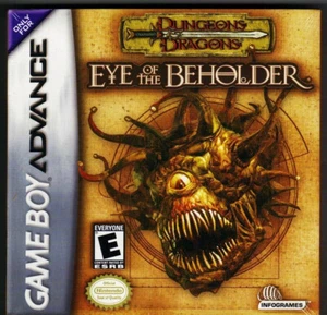 Carro Dungeons & Dragons Eye of the Beholder (Nintendo Game Boy Advance GBA) solamente - Imagen 1 de 2