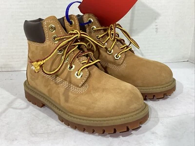 Timberland Toddler Size 10 EU 27 Wheat Nubuck Premium 6” Work Boots AJ-653 - Image 1 of 4