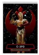 2016 Topps Chrome Star Wars The Force Awakens Heroes of the Resistance C-3po #10