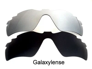 Lentes de repuesto Galaxy para ruta de radar Oakley ventiladas negras/titanio polarizadas - Imagen 1 de 4