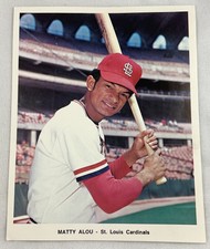1972 St. Louis Cardinals Picture Pack 7x9 Color Photo-Matty Alou