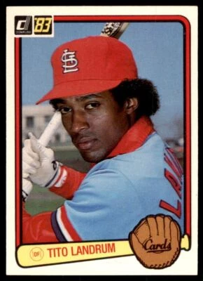 1983 DONRUSS TITO LANDRUM ST. LOUIS CARDINALS #498 - Image 1 of 2