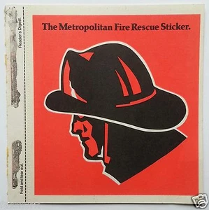 The Metropolitan Fire Rescue Sticker - Reader's Digest - April 1979  - Picture 1 of 3