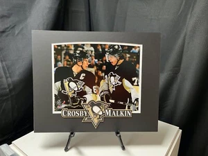Sydney Crosby Evgeni Malkin Penguins Photo with Custom Matting - LOT OF 4 - Picture 1 of 5