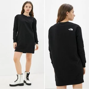 The North Face Womens Crew Sweat Dress Ladies W Zumu Long Black Sweatshirt