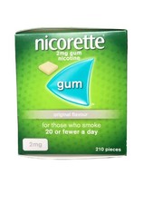 Nicorette Original Flavour Gum 2 mg, 210 Pieces. Exp 01/22