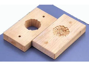Molde japonés de confitería Kashigata: molde de galletas de madera #18 hortensia - Imagen 1 de 2