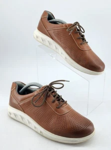 Johnston & Murphy Activate U-Throat Brown Perforated Leather Shoes Boy’s 6M - Picture 1 of 10