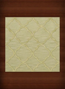 Green Quaterfoil Trellis Print Transitional Area Rug Geometric DV8 - Picture 1 of 12