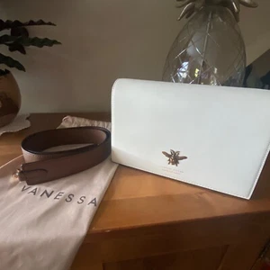 Vanessa Hogan White Leather Bag - NWOT - Inc Dust Bag - Picture 1 of 9