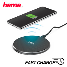 HAMA Smartphone Wireless Charger Charging Pad Round iPhone Android
