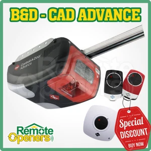 B&D Control-A-Door Advance Garage Sectional Door Opener with Steel Chain rail - Picture 1 of 6