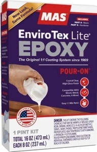 MAS EnviroTex Lite Pour-On finitura lucida 16 oz - Foto 1 di 3