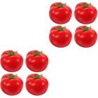  2 Pieces Rot Plastik Nachahmung Tomate Kleinkind Dekoratives Gemse