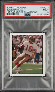 2008 Upper Deck Goudey Hit Parade of Champions HPC11 Joe Montana PSA 9 POP 3 - Picture 1 of 2