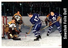 1994 Parkhurst Missing Link 56-57 #167 Terry Sawchuk, Vic Stasiuk, Dick Duff