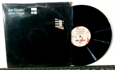 Jan Steele, John Cage – Voices And Instruments, 1976 LP - Avantgarde - Rare - Image 1 of 3