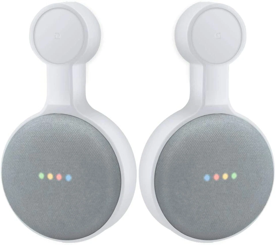 Mini soporte de montaje en pared para el hogar toma de CA asistente de voz cable perfecto ahorro de espacio Foto 1 de 4