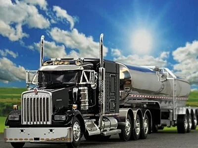 1/64 DCP KENWORTH W900L W/ 72" AEROCAB & WALKER TRI AXLE MILK TANKER - Image 1 of 4
