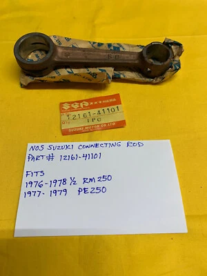 NUEVO OEM BIELA SUZUKI (12161-41101) 79-78 1/2 RM250 / 77-79 PE250 AHRMA Foto 1 de 4