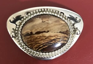 Belt Buckle with Picture Rock - Picture 1 of 3