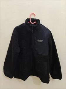 Guess Zipper Women's jacket Size S Black - Picture 1 of 14