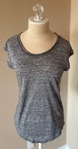 Camiseta Soft Joie Mujer Damani Cuello Redondo Metal Detalle Cadena Embellecida XS - Imagen 1 de 8