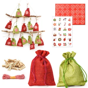 DIY Adventskalender zum Befüllen - 24 Geschenk Säckchen - Komplettes Bastelset - Bild 1 von 12