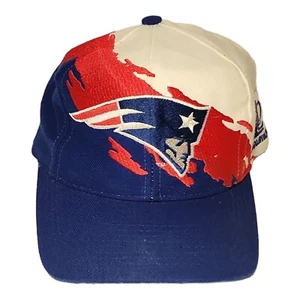 Vintage splash 90s New England Patriots Logo Athletic Pro Line Snapback Hat Cap - Picture 1 of 11