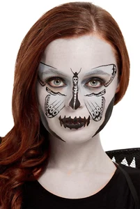 Smiffys Maquillaje FX Kit Polilla Botánica Oscura Aqua Efecto Mariposa Vestido Elegante - Imagen 1 de 1
