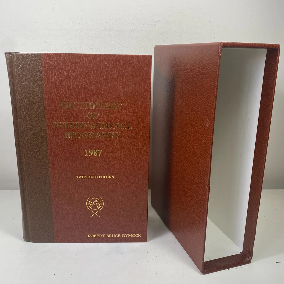 Dictionary of International Biography 1987 Twentieth Edition Hardcover Slipcase - Image 1 of 4