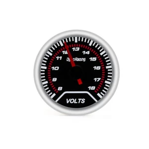 2" 52mm LED Pointer Auto Car Volt Meter Voltmeter Voltage Gauge Smoke Face 8-18V - Picture 1 of 7