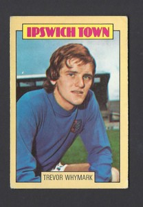 A & B C GUM - FOOTBALLERS (BLUE, 1-131) - #90 TREVOR WHYMARK, IPSWICH TOWN
