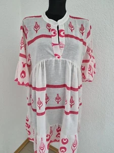 Italy Sommer BOHO Kleid Tunika Pink onesize NEW COLLECTION - Bild 1 von 3